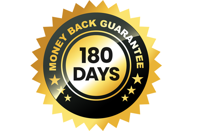 money back guarantee 180 days